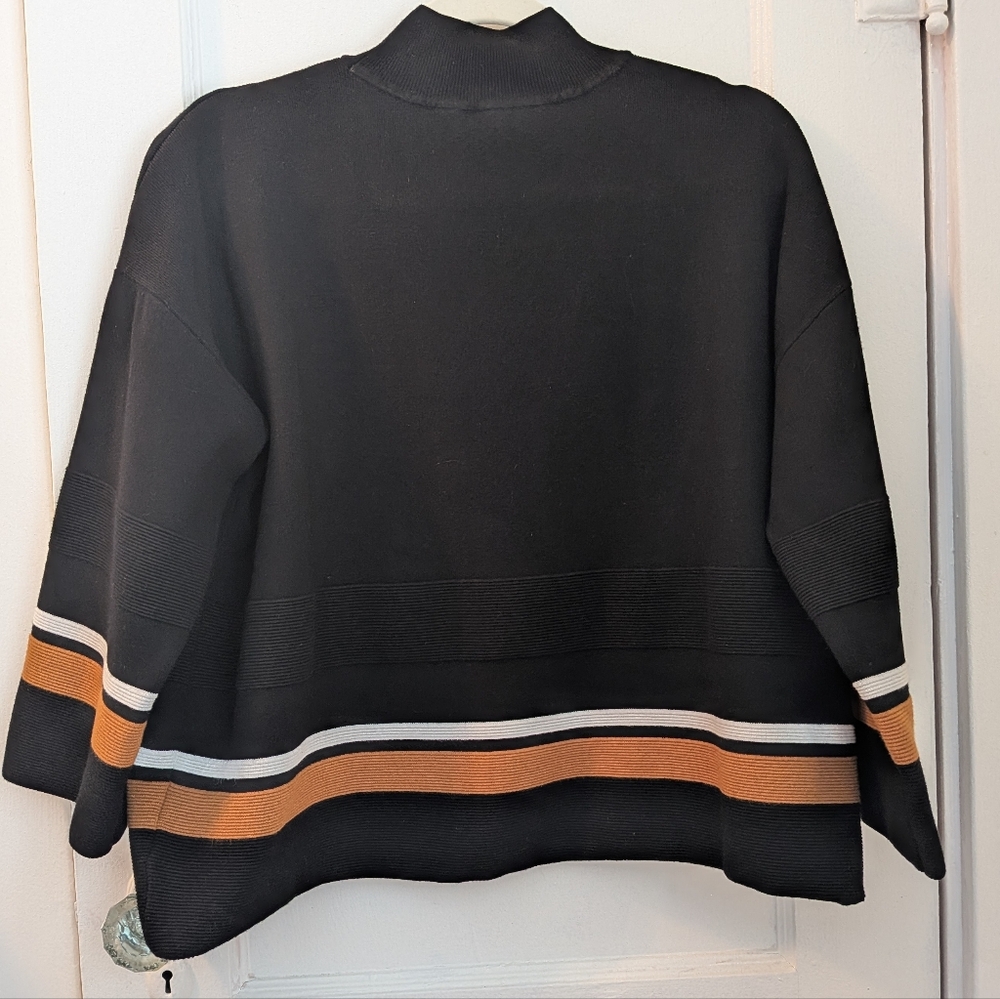 Hobbs London Black Mock Neck Sweater - Size L - Picture 12 of 12